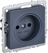 IEK Brite Base маренго розетка 1-м без заземления, без защитных створок 10А BR-R10-10-K35 IEK Brite Base маренго розетка 1-м без заземления, без защитных створок 10А BR-R10-10-K35