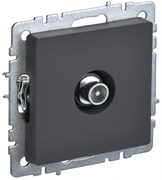 IEK Brite Base графит розетка TV проходной BR-A10-P-K53 IEK Brite Base графит розетка TV проходной BR-A10-P-K53