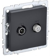 IEK Brite Base графит розетка двойная TV+SAT BR-AF20-O-K53 IEK Brite Base графит розетка двойная TV+SAT BR-AF20-O-K53