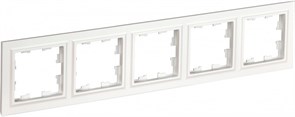 IEK Brite Base белый рамка 5 мест BR-M52-K01 IEK Brite Base белый рамка 5 мест BR-M52-K01
