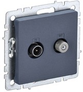 IEK Brite Base маренго розетка двойная TV+SAT BR-AF20-O-K35 IEK Brite Base маренго розетка двойная TV+SAT BR-AF20-O-K35