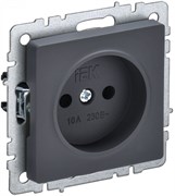 IEK Brite Base графит розетка 1-м без заземления, без защ.штор. 10А BR-R10-10-K53 IEK Brite Base графит розетка 1-м без заземления, без защ.штор. 10А BR-R10-10-K53