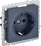 IEK Brite Base маренго розетка 1-м с заземлением, без защитных створок 16А BR-R11-16-K35 IEK Brite Base маренго розетка 1-м с заземлением, без защитных створок 16А BR-R11-16-K35