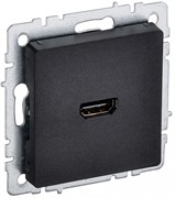IEK Brite Base чёрный розетка HDMI BR-H10-K02 IEK Brite Base чёрный розетка HDMI BR-H10-K02
