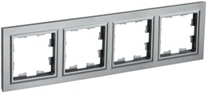 IEK Brite Base сталь рамка 4 места BR-M42-K46 IEK Brite Base сталь рамка 4 места BR-M42-K46
