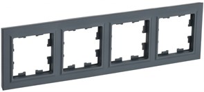 IEK Brite Base графит рамка 4 места BR-M42-K53 IEK Brite Base графит рамка 4 места BR-M42-K53