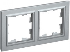 IEK Brite Base алюминий рамка 2 места BR-M22-K47 IEK Brite Base алюминий рамка 2 места BR-M22-K47
