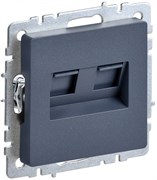 IEK Brite Base маренго розетка двойная RJ11+RJ45 кат.5E BR-KT20-O-1-K35 IEK Brite Base маренго розетка двойная RJ11+RJ45 кат.5E BR-KT20-O-1-K35