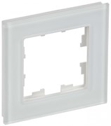 IEK Brite Decor белый матовый стекло рамка 1 место BR-M12-G-31-K01 IEK Brite Decor белый матовый стекло рамка 1 место BR-M12-G-31-K01