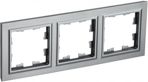 IEK Brite Base сталь рамка 3 места BR-M32-K46 IEK Brite Base сталь рамка 3 места BR-M32-K46