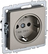 IEK Brite Base шампань розетка 1-м с заземлением, без защитными шторками 16А BR-R14-16-K37 IEK Brite Base шампань розетка 1-м с заземлением, без защитными шторками 16А BR-R14-16-K37