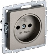 IEK Brite Base шампань розетка 1-м без заземления, без защ. Штор. 10А BR-R10-10-K37 IEK Brite Base шампань розетка 1-м без заземления, без защ. Штор. 10А BR-R10-10-K37