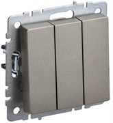IEK Brite Base шампань выключатель 3-клавишный 10А BR-V30-0-10-K37 IEK Brite Base шампань выключатель 3-клавишный 10А BR-V30-0-10-K37