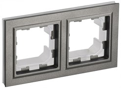 IEK Brite Base шампань рамка 2 места IP44 BR-M22-44-K37 IEK Brite Base шампань рамка 2 места IP44 BR-M22-44-K37
