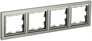 IEK Brite Base шампань рамка 4 места BR-M42-K37 IEK Brite Base шампань рамка 4 места BR-M42-K37