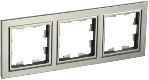 IEK Brite Base шампань рамка 3 места BR-M32-K37 IEK Brite Base шампань рамка 3 места BR-M32-K37