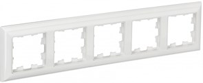 IEK Brite Decor белый 3D-форма рамка 5 мест BR-M52-12-K01 IEK Brite Decor белый 3D-форма рамка 5 мест BR-M52-12-K01