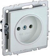 IEK Brite Base жемчуг розетка 1-м без заземления, без защитных створок 10А BR-R10-10-K36 IEK Brite Base жемчуг розетка 1-м без заземления, без защитных створок 10А BR-R10-10-K36
