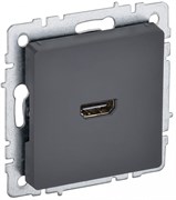 IEK Brite Base графит розетка HDMI BR-H10-K53 IEK Brite Base графит розетка HDMI BR-H10-K53