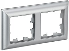 IEK Brite Decor алюминий 3D-форма рамка 2 места BR-M22-12-K47 IEK Brite Decor алюминий 3D-форма рамка 2 места BR-M22-12-K47