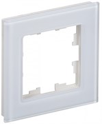 IEK Brite Decor белый глянец стекло рамка 1 место BR-M12-G-K01 IEK Brite Decor белый глянец стекло рамка 1 место BR-M12-G-K01