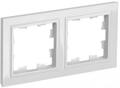 IEK Brite Base белый рамка 2 места BR-M22-K01 IEK Brite Base белый рамка 2 места BR-M22-K01