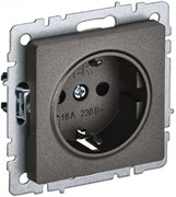 IEK Brite Base тёмная бронза розетка 1-м с заземлением, с защ шторк 16А BR-R14-16-K45 IEK Brite Base тёмная бронза розетка 1-м с заземлением, с защ шторк 16А BR-R14-16-K45