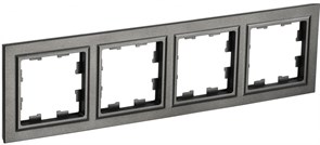 IEK Brite Base тёмная бронза рамка 4 места BR-M42-K45 IEK Brite Base тёмная бронза рамка 4 места BR-M42-K45