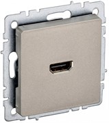 IEK Brite Base шампань розетка HDMI BR-H10-K37 IEK Brite Base шампань розетка HDMI BR-H10-K37