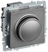 IEK Brite Base сталь светорегулятор поворотно нажимной 600Вт BR-D20-0600-K46 IEK Brite Base сталь светорегулятор поворотно нажимной 600Вт BR-D20-0600-K46