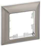 IEK BRITE Рамка 1-мест. РУ-1-Бр хром/никель BR-M12-12-4-K23 IEK BRITE Рамка 1-мест. РУ-1-Бр хром/никель BR-M12-12-4-K23