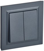 IEK Brite маренго выключатель 2- клавишный. 10А в сборе BR-V20-0-10-K35-F IEK Brite маренго выключатель 2- клавишный. 10А в сборе BR-V20-0-10-K35-F