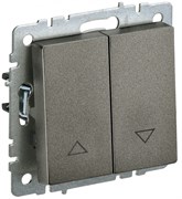 IEK Brite Base тёмная бронза выключатель жалюзи 10А BR-V15-0-10-K45 IEK Brite Base тёмная бронза выключатель жалюзи 10А BR-V15-0-10-K45