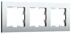 IEK Brite Decor алюминий металл рамка 3 места BR-M32-M-K47 IEK Brite Decor алюминий металл рамка 3 места BR-M32-M-K47