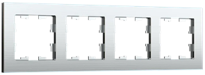 IEK Brite Decor алюминий металл рамка 4 места BR-M42-M-K47 IEK Brite Decor алюминий металл рамка 4 места BR-M42-M-K47