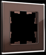 IEK Brite Decor тёмная бронза глянц стекло рамка 1 место BR-M12-G-K45 IEK Brite Decor тёмная бронза глянц стекло рамка 1 место BR-M12-G-K45
