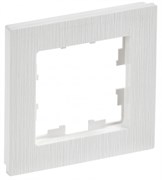 IEK Brite Decor белый рифленый рамка 1 место BR-M12-51-K01 IEK Brite Decor белый рифленый рамка 1 место BR-M12-51-K01