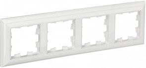 IEK Brite Decor белый 3D-форма рамка 4 места BR-M42-12-K01 IEK Brite Decor белый 3D-форма рамка 4 места BR-M42-12-K01