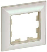 IEK Brite Decor жемчуг 3D-форма рамка 1-местная BR-M12-12-1-K10 IEK Brite Decor жемчуг 3D-форма рамка 1-местная BR-M12-12-1-K10
