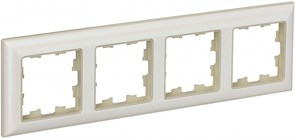 IEK Brite Decor жемчуг 3D-форма рамка 4-места BR-M42-12-1-K10 IEK Brite Decor жемчуг 3D-форма рамка 4-места BR-M42-12-1-K10