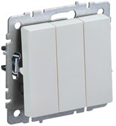 IEK Brite Base жемчуг выключатель 3 клавишный 10А BR-V30-0-10-K36 IEK Brite Base жемчуг выключатель 3 клавишный 10А BR-V30-0-10-K36