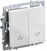 IEK Brite Base белый выключатель жалюзи 10А BR-V15-0-10-K01 IEK Brite Base белый выключатель жалюзи 10А BR-V15-0-10-K01