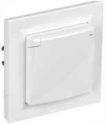 IEK Brite Base белый розетка с кр. 16А IP44 в сборе BR-R16-16-44-K01-F-PRO IEK Brite Base белый розетка с кр. 16А IP44 в сборе BR-R16-16-44-K01-F-PRO