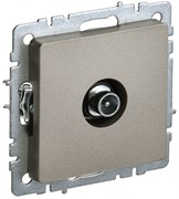 IEK Brite Base шампань розетка TV проходная BR-A10-P-K37 IEK Brite Base шампань розетка TV проходная BR-A10-P-K37