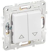 IEK SKANDY Арктический белый Выключатель жалюзи 10А SK-V12W SK-V15-0-10-K01 IEK SKANDY Арктический белый Выключатель жалюзи 10А SK-V12W SK-V15-0-10-K01
