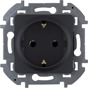 Legrand Inspiria антрацит розетка 2К+З - немецкий стандарт - 16 А - 250 В 673723 Legrand Inspiria антрацит розетка 2К+З - немецкий стандарт - 16 А - 250 В 673723