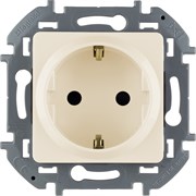 Legrand Inspiria слоновая кость розетка 2К+З со шторками - немецкий стандарт - 16 А - 250 В 673731 Legrand Inspiria слоновая кость розетка 2К+З со шторками - немецкий стандарт - 16 А - 250 В 673731