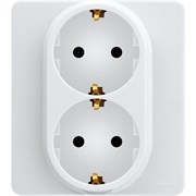 Legrand Inspiria белый розетка 2 x 2К+З - немецкий стандарт - 16 А - 250 В 673750 Legrand Inspiria белый розетка 2 x 2К+З - немецкий стандарт - 16 А - 250 В 673750