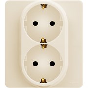 Legrand Inspiria слоновая кость розетка 2 x 2К+З - немецкий стандарт - 16 А - 250 В 673751 Legrand Inspiria слоновая кость розетка 2 x 2К+З - немецкий стандарт - 16 А - 250 В 673751