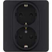 Legrand Inspiria антрацит розетка 2 x 2К+З - немецкий стандарт - 16 А - 250 В 673753 Legrand Inspiria антрацит розетка 2 x 2К+З - немецкий стандарт - 16 А - 250 В 673753